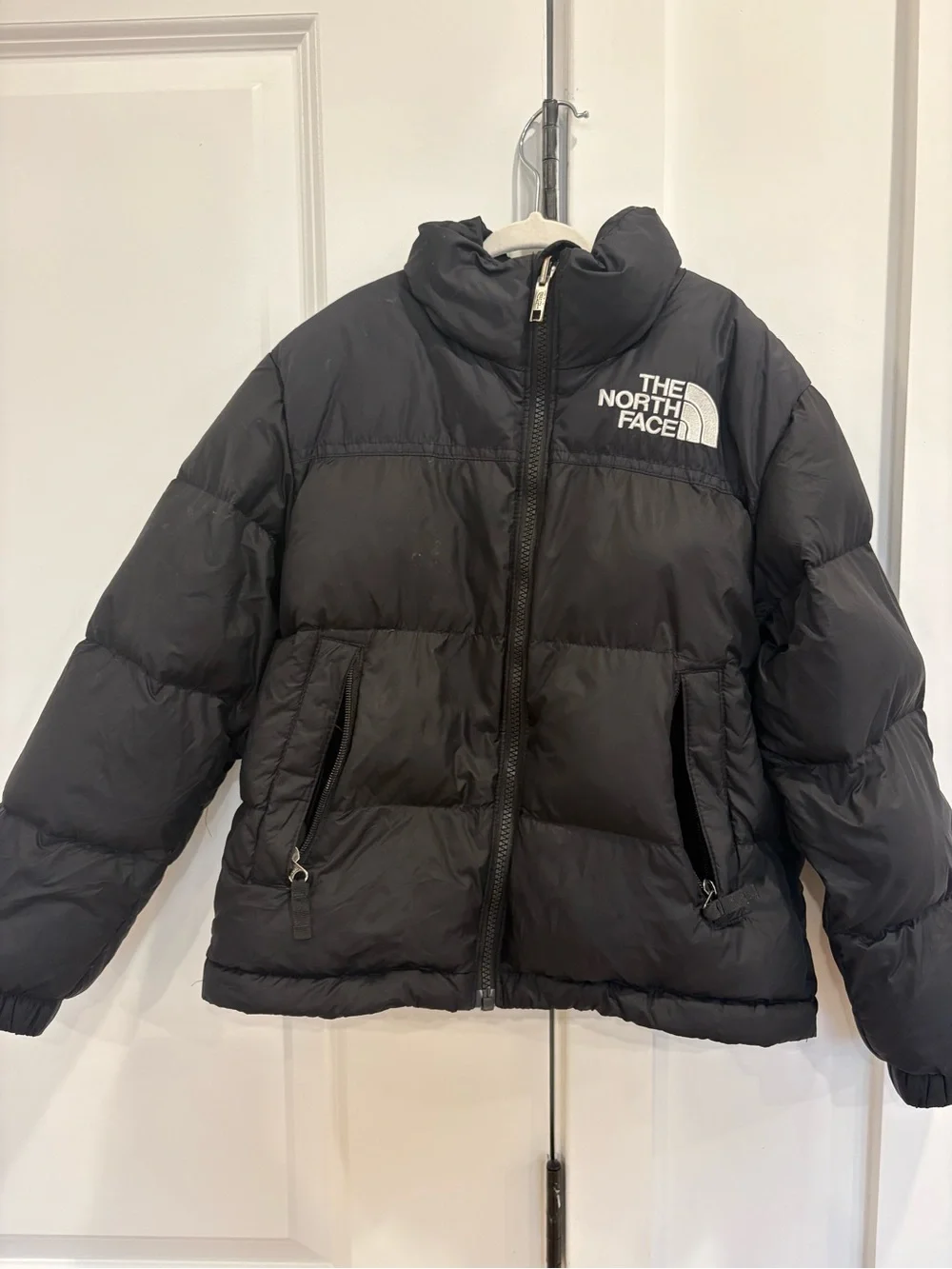The North Face Black Kids Puffer Jacket with Logo
